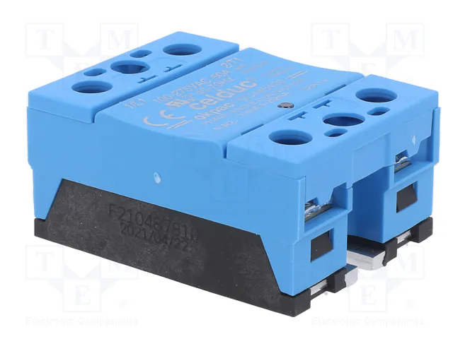 CELDUC Relé de semiconductor SO4 monofásico 50A 100-280VAC CELDUC Relé de semiconductor SO4 monofásico 50A 100-280VAC