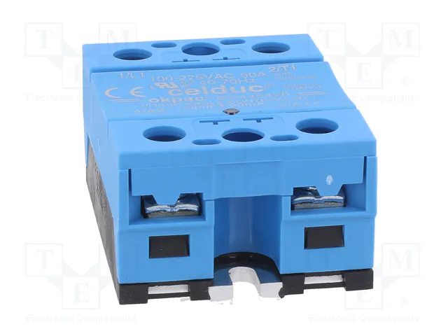 CELDUC Relé de semiconductor SO4 monofásico 50A 100-280VAC CELDUC Relé de semiconductor SO4 monofásico 50A 100-280VAC