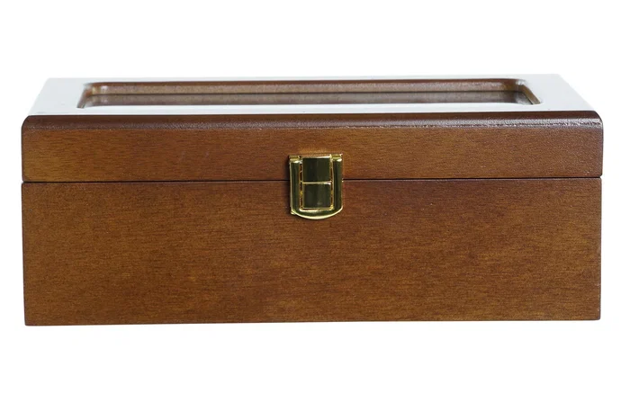 DKD Home Decor Relojero Marron 12 x 8 x 22 cm para 4 relojes DKD Home Decor Relojero Marron 12 x 8 x 22 cm para 4 relojes