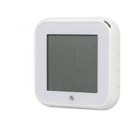 Shelly Blu ZB H&T Display White - Sensor de Temperatura y Humedad con E-Paper Display, Bluetooth, Zigbee - Blanco