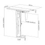 Equip Soporte Giratorio 360° para CPU bajo Mesa, Acero, Color Negro, Soporta hasta 10 kgs, 650892