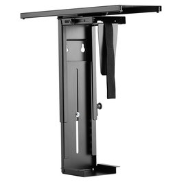 Equip Soporte Giratorio 360° para CPU bajo Mesa, Acero, Color Negro, Soporta hasta 10 kgs, 650892