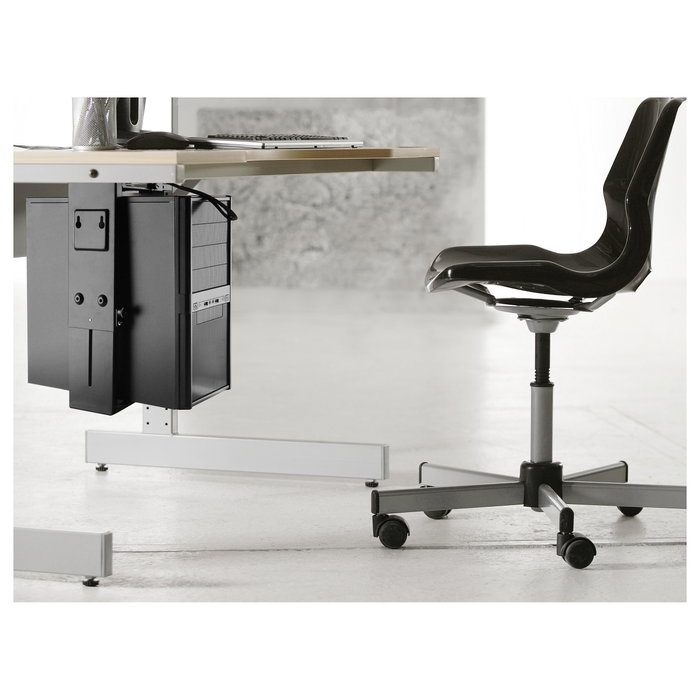 Equip Soporte Giratorio 360° para CPU bajo Mesa, Acero, Color Negro, Soporta hasta 10 kgs, 650892 Equip Soporte Giratorio 360° para CPU bajo Mesa, Acero, Color Negro, Soporta hasta 10 kgs, 650892