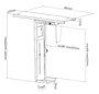 Equip 650892 Soporte para CPU bajo escritorio giratorio 360°, de acero color negro, capacidad máxima 10 kg