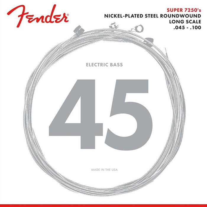 Fender Juego de Cuerdas para Bajo Níquel Medio 045-100 Fender Juego de Cuerdas para Bajo Níquel Medio 045-100