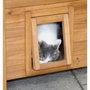 Kerbl Lodge Casa para gatos - Madera - Marrón / Verde - 77 x 50 x 73 cm