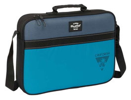 Cartera Escolar BlackFit8 California Azul Negro 38 x 28 x 6 cm