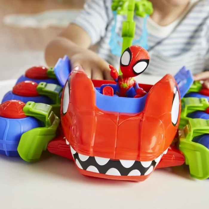 Hasbro Spidey Dino-Webs Crawler con Figuras de Marvel Spidey and His Amazing Friends Hasbro Spidey Dino-Webs Crawler con Figuras de Marvel Spidey and His Amazing Friends