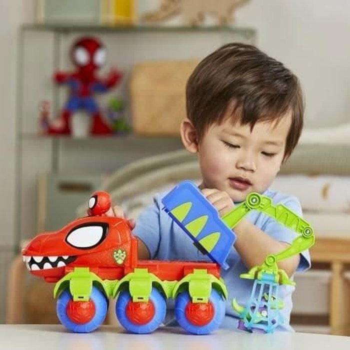 Hasbro Spidey Dino-Webs Crawler con Figuras de Marvel Spidey and His Amazing Friends Hasbro Spidey Dino-Webs Crawler con Figuras de Marvel Spidey and His Amazing Friends