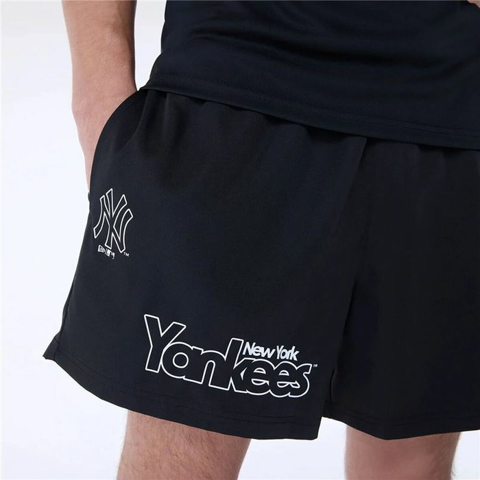 Pantalones Cortos de Baloncesto para Hombre New Era New York Yankees MLB Negro