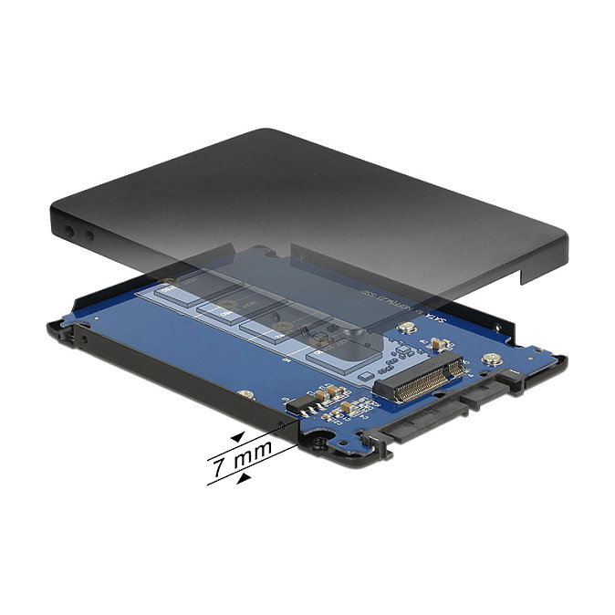 DeLOCK 62688 Convertidor SATA 22 Pin a M.2 con Carcasa DeLOCK 62688 Convertidor SATA 22 Pin a M.2 con Carcasa