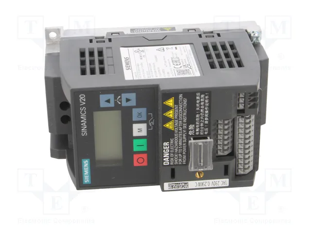 SIEMENS SINAMICS V20 6SL3210-5BB12-5BV1 Inversor Monofásico SIEMENS SINAMICS V20 6SL3210-5BB12-5BV1 Inversor Monofásico