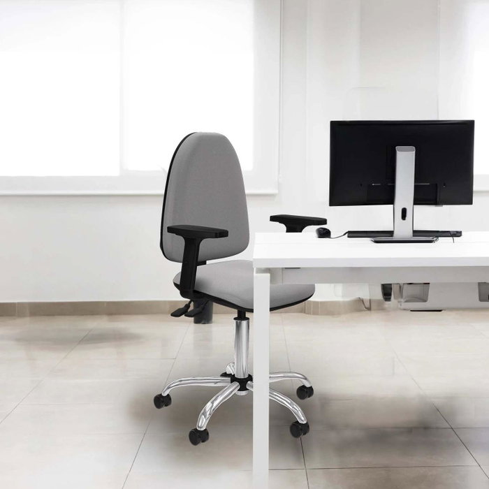PIQUERAS Y CRESPO Silla de oficina Aýna Gris claro con Brazos 2D