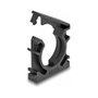 DeLOCK Soporte para funda de cable con clip de bloqueo 25 mm, 4 piezas, negro