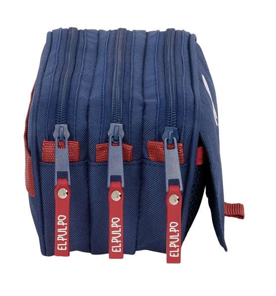 Portatodo Triple El Pulpo Azul marino 21,5 x 10 x 8 cm