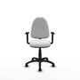 PIQUERAS Y CRESPO Silla de oficina Aýna Blanca con Brazos 1D