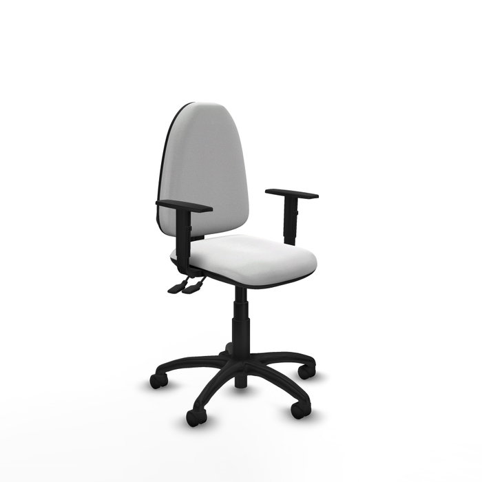 PIQUERAS Y CRESPO Silla de oficina Aýna Blanca con Brazos 1D PIQUERAS Y CRESPO Silla de oficina Aýna Blanca con Brazos 1D