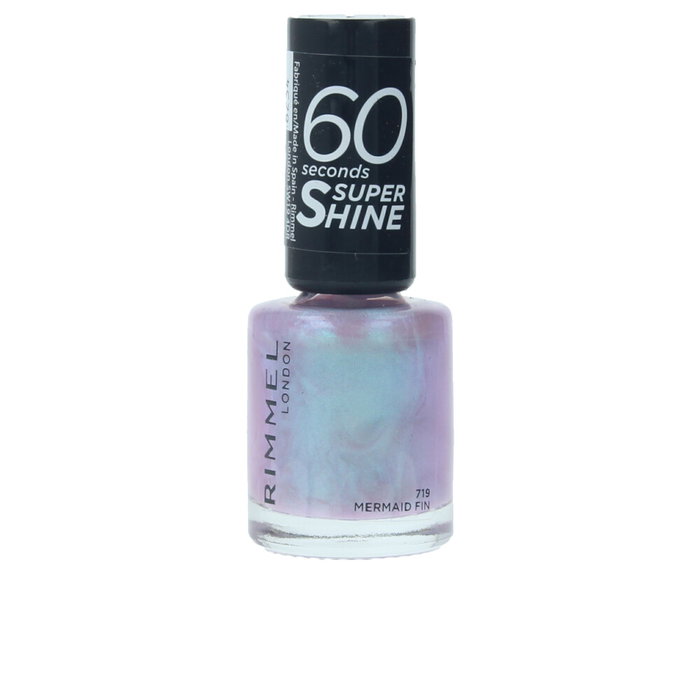 Rimmel London - Esmalte de Uñas 60 Seconds Super-Shine 8ml, Secado Rápido, Color #719 Mermaid, Acabado Brillante Rimmel London - Esmalte de Uñas 60 Seconds Super-Shine 8ml, Secado Rápido, Color #719 Mermaid, Acabado Brillante