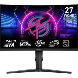 MSI MPG 275CQRXF Monitor Gaming 27" VA Curvo 1500R WQHD 240Hz Negro 0.5ms