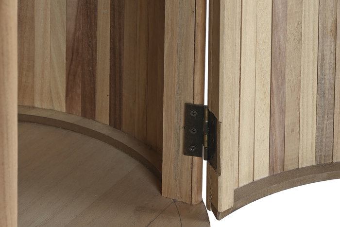 DKD Home Decor Mesita de Noche Balines Natural Paulownia y MDF 43 x 43 x 48 cm DKD Home Decor Mesita de Noche Balines Natural Paulownia y MDF 43 x 43 x 48 cm