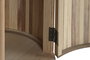DKD Home Decor Mesita de Noche Balines Natural Paulownia y MDF 43 x 43 x 48 cm