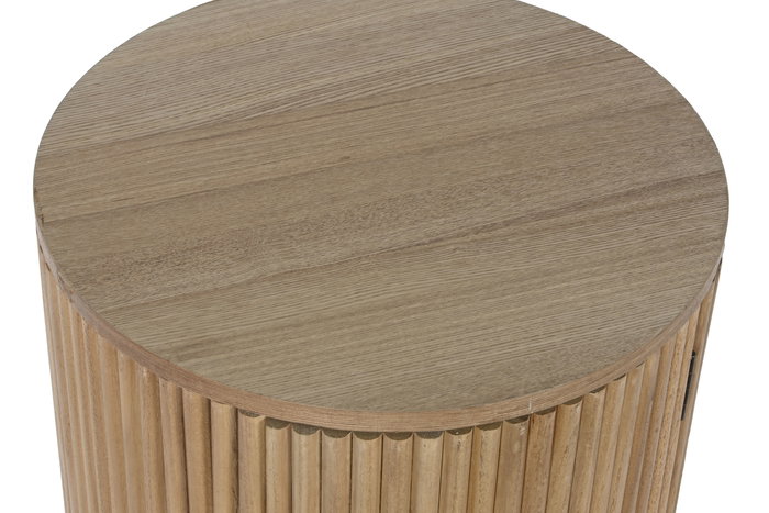 DKD Home Decor Mesita de Noche Balines Natural Paulownia y MDF 43 x 43 x 48 cm DKD Home Decor Mesita de Noche Balines Natural Paulownia y MDF 43 x 43 x 48 cm