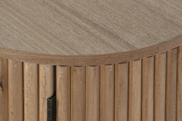 DKD Home Decor Mesita de Noche Balines Natural Paulownia y MDF 43 x 43 x 48 cm DKD Home Decor Mesita de Noche Balines Natural Paulownia y MDF 43 x 43 x 48 cm