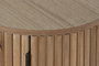 DKD Home Decor Mesita de Noche Balines Natural Paulownia y MDF 43 x 43 x 48 cm