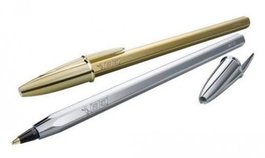 BIC Cristal Celebrate Bolígrafo Plata 0,4 mm Negro