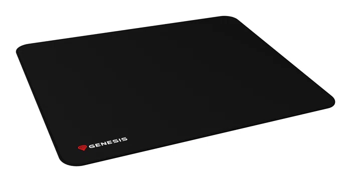 Genesis NPG-1346 - Alfombrilla de Ratón para Gaming Carbon 500 XL Logo, Tela y Caucho, Negro, 500x400mm, Bordes Rematados y Base Antideslizante