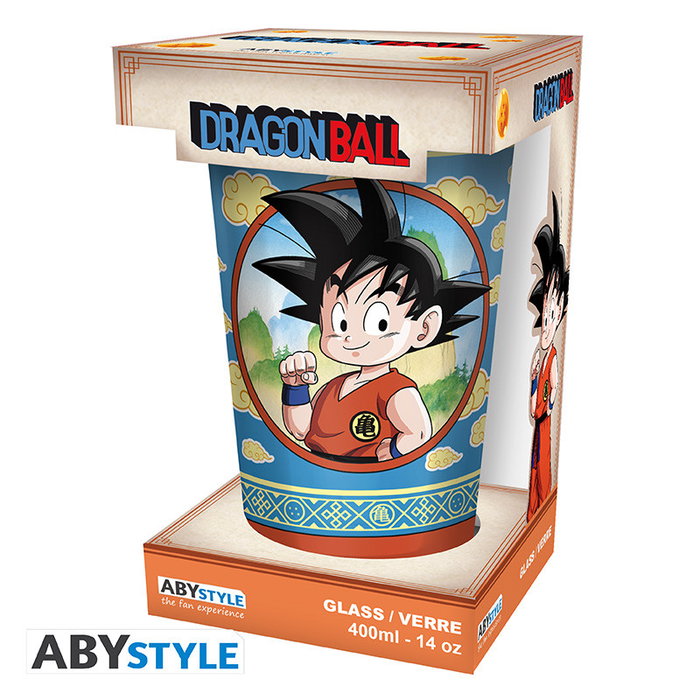 ABYstyle Vaso Grande de Colección Dragon Ball - Goku Niño en la Nube Voladora, Vidrio, 400 ml