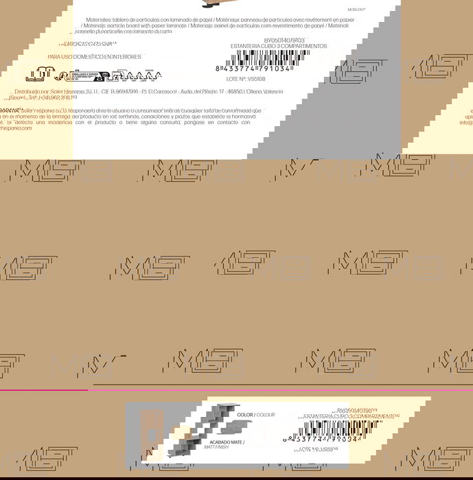 Inde Estantería Cubo 3 Compartimentos Mueblekit, Estante Modular, 31x29.7x91.2 cm (2 Unidades) Inde Estantería Cubo 3 Compartimentos Mueblekit, Estante Modular, 31x29.7x91.2 cm (2 Unidades)