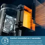 Philips Calefactor eléctrico Serie 3000, 2000 W, redondo, gris oscuro