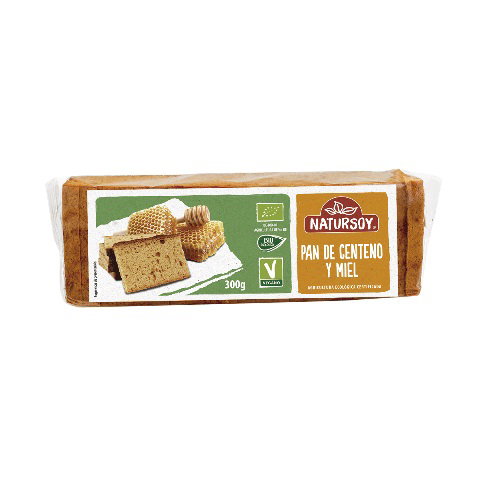 NATURSOY Pan de Centeno Integral con Miel