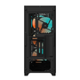 GIGABYTE C301 GLASS Torre Midi Negra con Ventana de Vidrio Templado e Iluminación RGB para PC Gaming