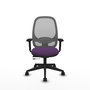 PIQUERAS Y CRESPO Silla de oficina Cilanco con mecanismo Sincro/Traslack Morado y Gris