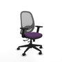 PIQUERAS Y CRESPO Silla de oficina Cilanco con mecanismo Sincro/Traslack Morado y Gris