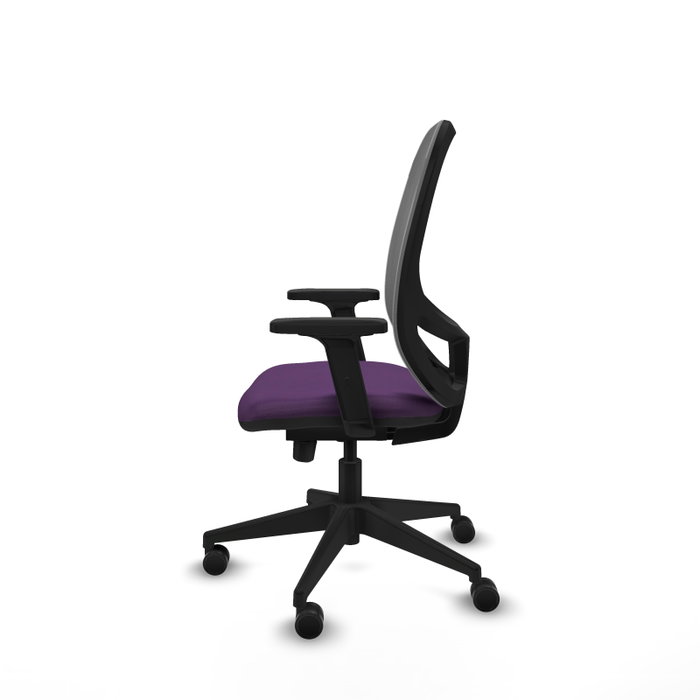 PIQUERAS Y CRESPO Silla de oficina Cilanco con mecanismo Sincro/Traslack Morado y Gris