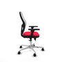 PIQUERAS Y CRESPO Silla de oficina Jorquera con mecanismo Sincro/Traslack Rojo/Blanco