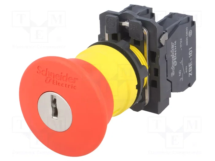 SCHNEIDER ELECTRIC Interruptor de seguridad con llave Harmony XB5 Rojo 22mm SCHNEIDER ELECTRIC Interruptor de seguridad con llave Harmony XB5 Rojo 22mm