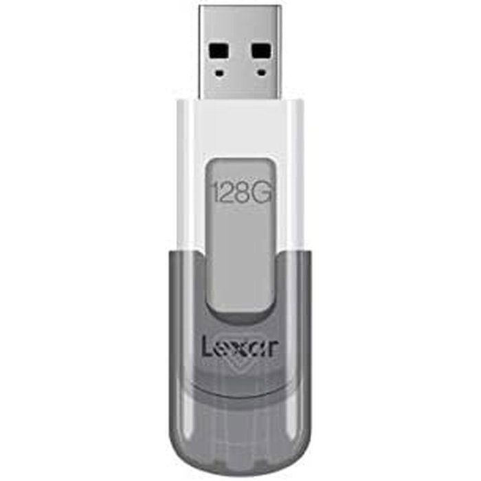 Lexar JumpDrive V100 128 GB USB tipo A 3.2 Gen 1 (3.1 Gen 1) Gris, Blanco