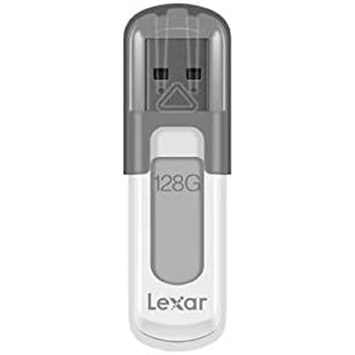 Lexar JumpDrive V100 128 GB USB tipo A 3.2 Gen 1 (3.1 Gen 1) Gris, Blanco