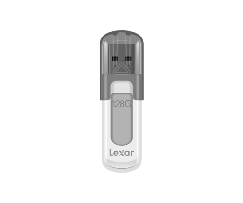 Lexar LJDV100-128ABGY Unidad Flash USB 128 GB USB Tipo A 3.2 Gen 1 Gris Blanco