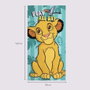 CERDÁ Toalla El Rey León Disney Microfibra Beige