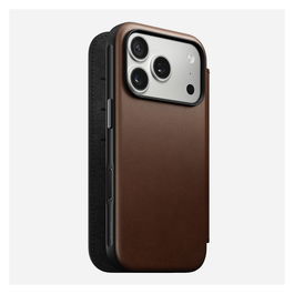 Nomad Modern Leather Folio para iPhone 17 Pro Color Marrón