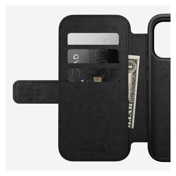 Nomad Modern Leather Folio para iPhone 17 Pro Color Marrón