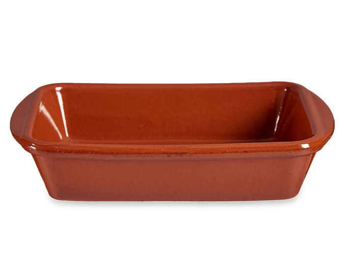 La Dehesa Fuente Rectangular 18 x 14 cm Miel Barro Refractario (Set de 16)