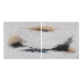 Pintura Abstracto 2/M Lienzo Decoración 100 X 100 cm (Set de 2)