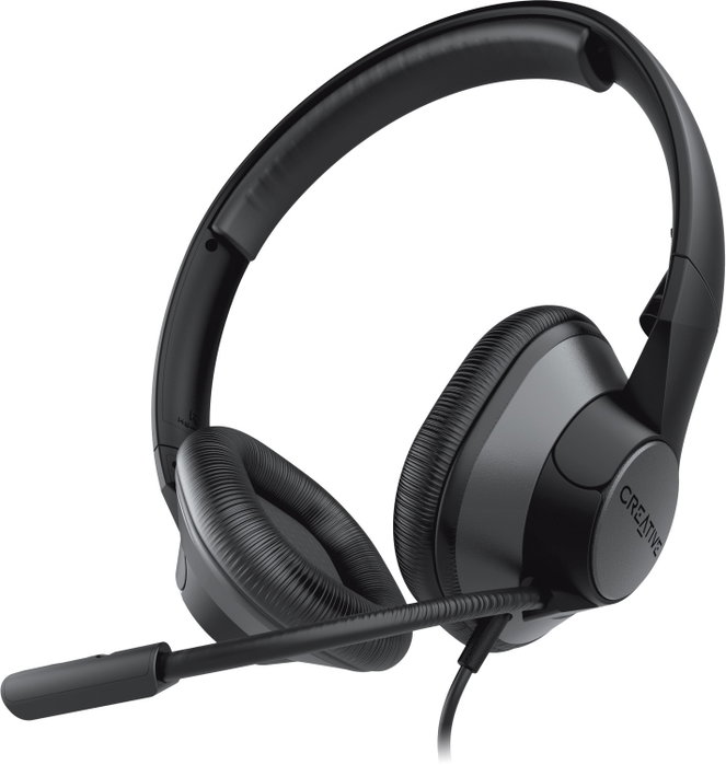 Creative Labs HS-720 V2 Auriculares USB con Micrófono Negro con Cancelación de Ruido y Control Remoto