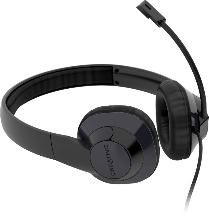Creative Labs HS-720 V2 Auriculares USB con Micrófono Negro con Cancelación de Ruido y Control Remoto